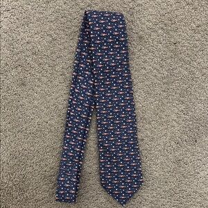 Vineyard Vines Blue Flag Fish Tie
